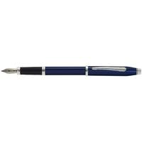 century ii translucent blue lacquer fountain pen