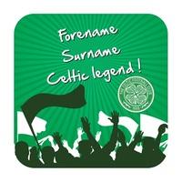 Celtic Personalised Legend Coaster Single, Green