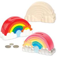 Ceramic Rainbow Coin Banks (Box of 2)