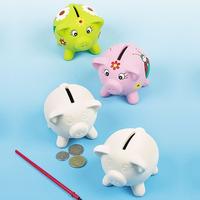 Ceramic Piggy Banks (Pack of 4)