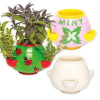 Ceramic Herb Planters (Box of 2)