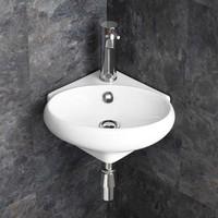 cesena wall mounted corner wash basin