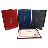 Certificate Covers Linen Finish Heavyweight Card Stock Blue 240g Pack