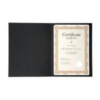 Certificate Covers Linen Finish Heavyweight Card Stock Black 240g Pack