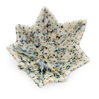 Ceramic Chopstick Rest - Mottled Beige, Maple Leaf