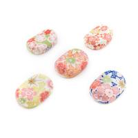Ceramic Chopstick Rests - Japanese Flower Pattern, Large