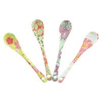 Ceramic Teaspoons - Colourful Flower Patterns