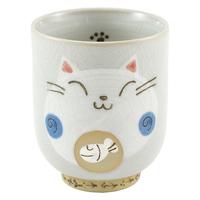 Ceramic Cat Teacup - Blue