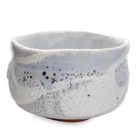 Ceramic Matcha Bowl - Periwinkle, Pinhole Pattern