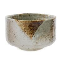 Ceramic Matcha Bowl - Ivory And Brown, Speckled Pattern