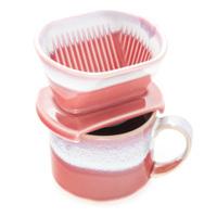Ceramic Coffee Filter With Coffee Mug Set - Pink