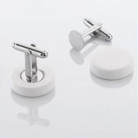 Ceramic Round Cufflinks