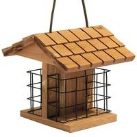 cedar wood double treat block feeder