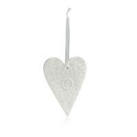 Ceramic White Heart Tree Decoration