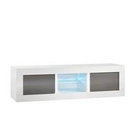 Celtic TV Stand Medium In White And Grey High Gloss With LED