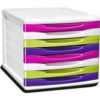 cep happy multi coloured 8 drawer desktop module