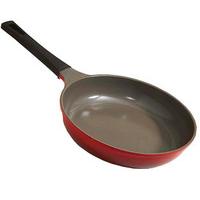 Ceramic Frying Pan, 26cm, Red, ceramic