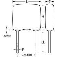 Ceramic capacitor Radial lead 22 nF 50 V 10 % (L x W x H) 3.81 x 2.54 x 3.14 mm Kemet C315C223K5R5TA+ 1 pc(s)