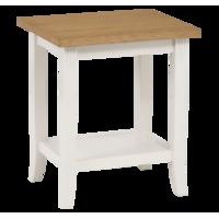 cedar falls side table white and oak