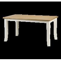 cedar falls dining table white and oak