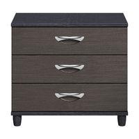 Cesca 3 Drawer Chest Black and Graphite