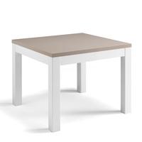 Celtic Dining Table Square In White And Grey High Gloss