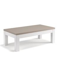 Celtic Coffee Table Rectangular In White And Grey High Gloss