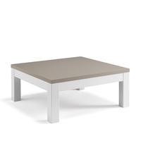 Celtic Coffee Table Square In White And Grey High Gloss