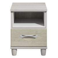 Cesca 1 Drawer Bedside Elm and Cashmere