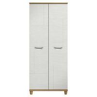 Cesca 2 Door Wardrobe Oak and White