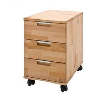 Cento Core Beech Wooden Office Pedestal With 3 Drawers