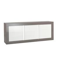 Celtic Sideboard In Grey And White High Gloss With Lighting