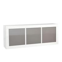 Celtic Sideboard In White And Grey High Gloss With Lighting
