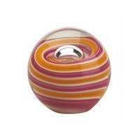 cello paperweight 20850 tangerine swirl 7cm