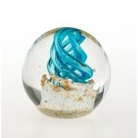 cello spirale aqua paperweight 20801