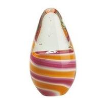 Cello Paperweight 20848 Droplet Tangerine Swirl 14.5CM