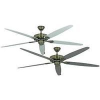 Ceiling fan CasaFan CLASSIC ROYAL 180 MA Lack weiß/lichtgrau (Ø) 180 cm Wing colour: White, Light grey Case colour: Bras