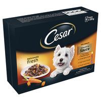 Cesar Pouch Dog Food Deliciously Fresh Favourites in Sauce 8 x 100g