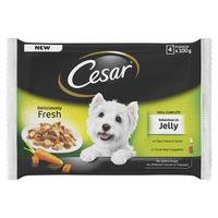 Cesar Pouch Dog Food Fresh Selection in Jelly 4 x 100g