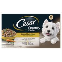 Cesar Dog Food Country Kitchen Selection Tray 4 x 150g