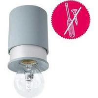 Ceiling light LED, HV halogen E27 40 W Twister Lighting Living 15657 Taupe, Silver