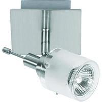 Ceiling floodlight HV halogen GU10 50 W Nice Price 3694 Nickel, Satin