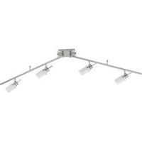 Ceiling floodlight LED GU10 16 W Paul Neuhaus Acura 6837-55 Steel