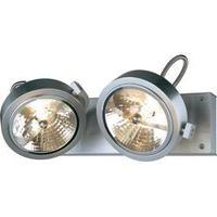 ceiling floodlight hv halogen g53 100 w slv kalu 2 147266 aluminium br ...