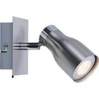 Ceiling floodlight LED, HV halogen GU10 3.5 W Paulmann LED Spotlight 1x3, 5W Meli 60268 Nickel (satin)