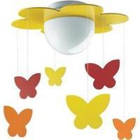 Ceiling light Butterflies Energy-saving bulb E27 15 W Philips Meria Yellow, Orange