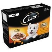 cesar pouch deliciously fresh favourites in sauce 8x100g pack of 6