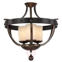 Ceiling light Alsace with a rustic style