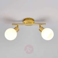 Ceiling light Elaina, E14 LED light bulbs, brass