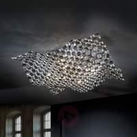 ceiling light saten made of crystals 56 cm